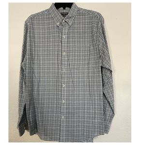 Van Heusen Flex Regular Fit Stretch Pocket Button Up Dress Shirt Men's. Size M